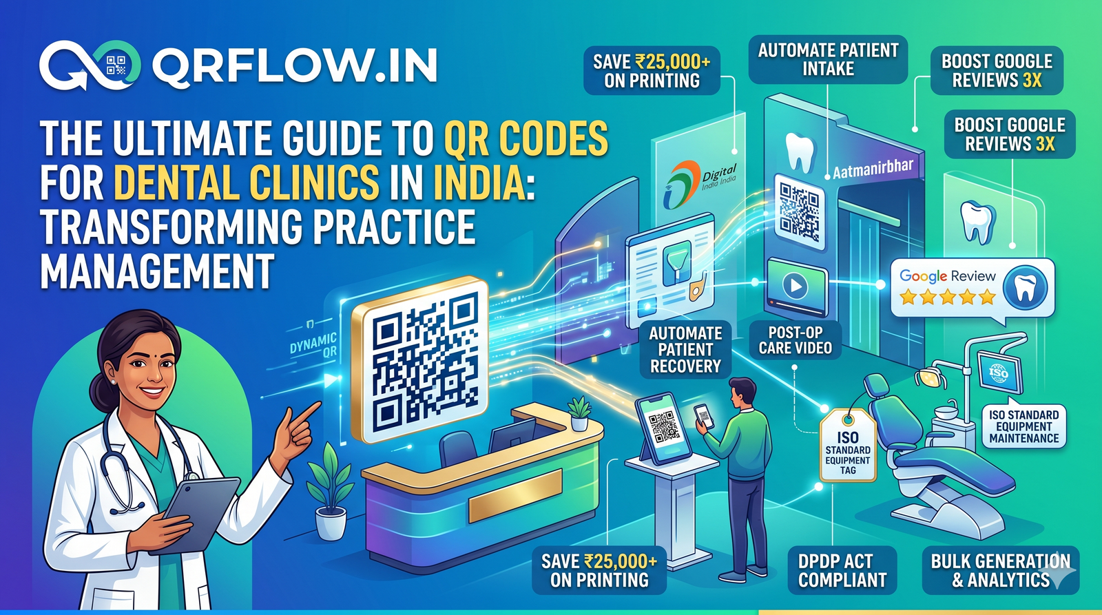 The Ultimate Guide to QR Codes for Dental Clinics in India: Transforming Practice Management in the "Phygital" Era